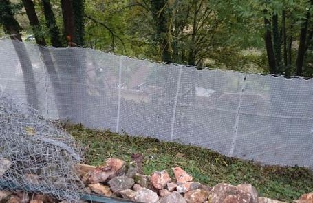 Filets de sécurité chute de pierres