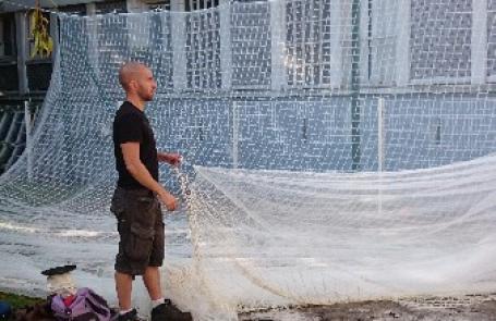 filets de protection pour cours crèches et école